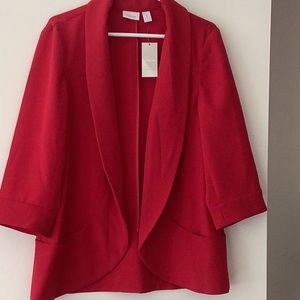 Chico red blazer NWT